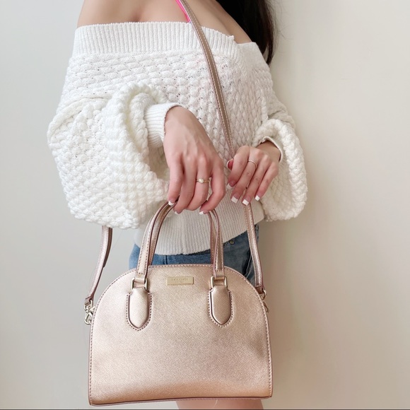 Kate Spade Reilly Rose Gold Satchel - Picture 3 of 8
